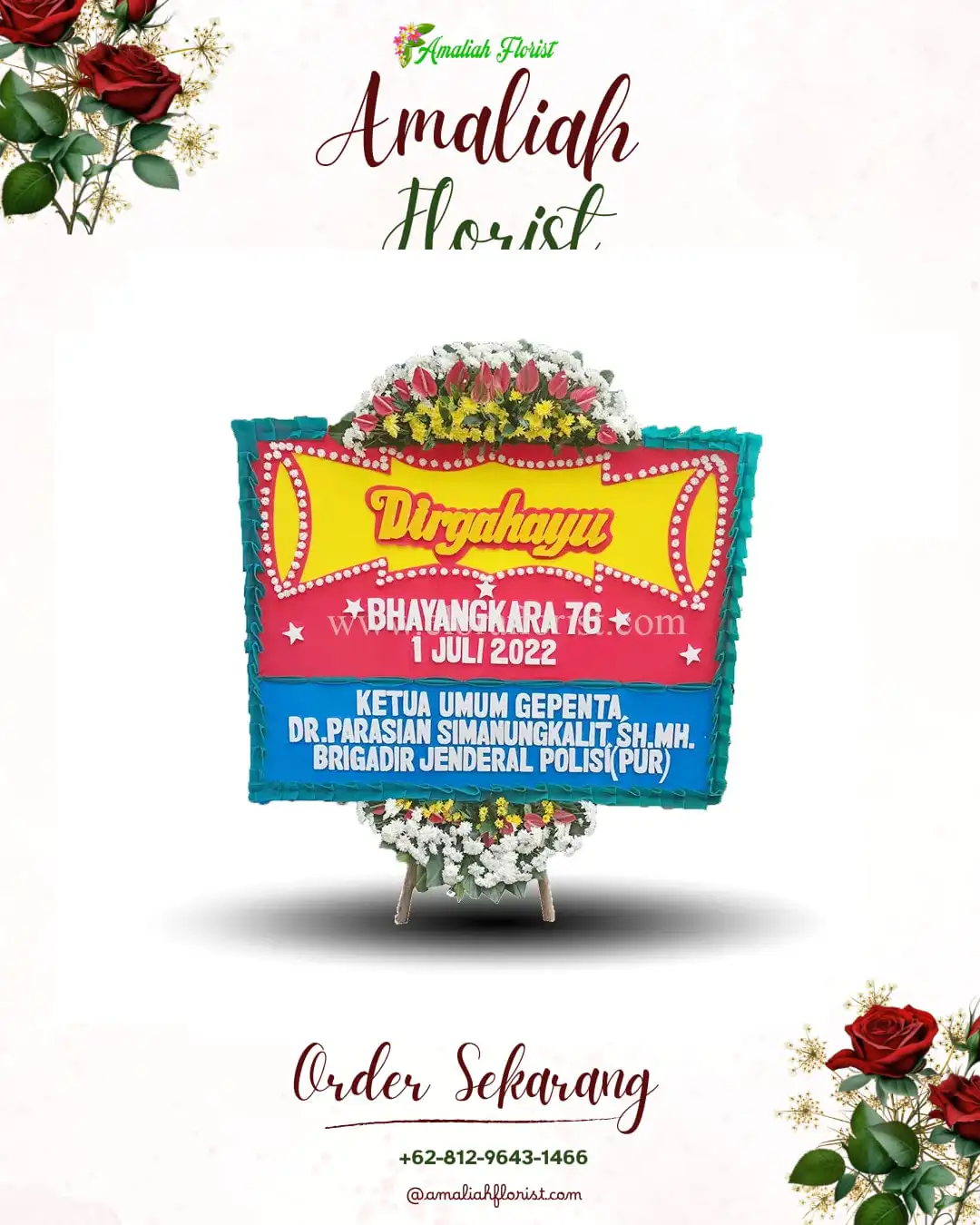 Papan Bunga HUT Ulang Tahun Harapan Baru